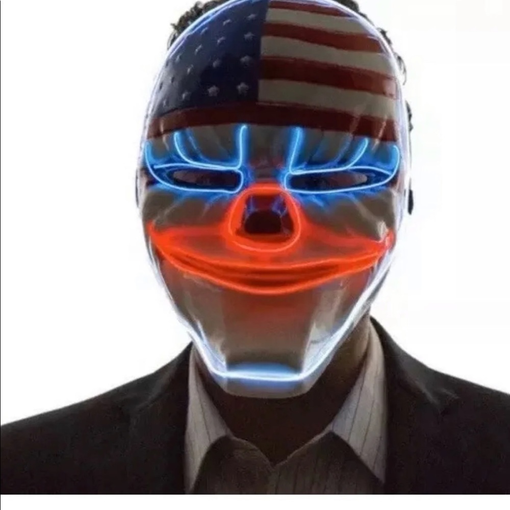 Fourth Of July American Flag led mask